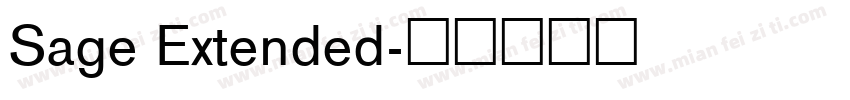 Sage Extended字体转换